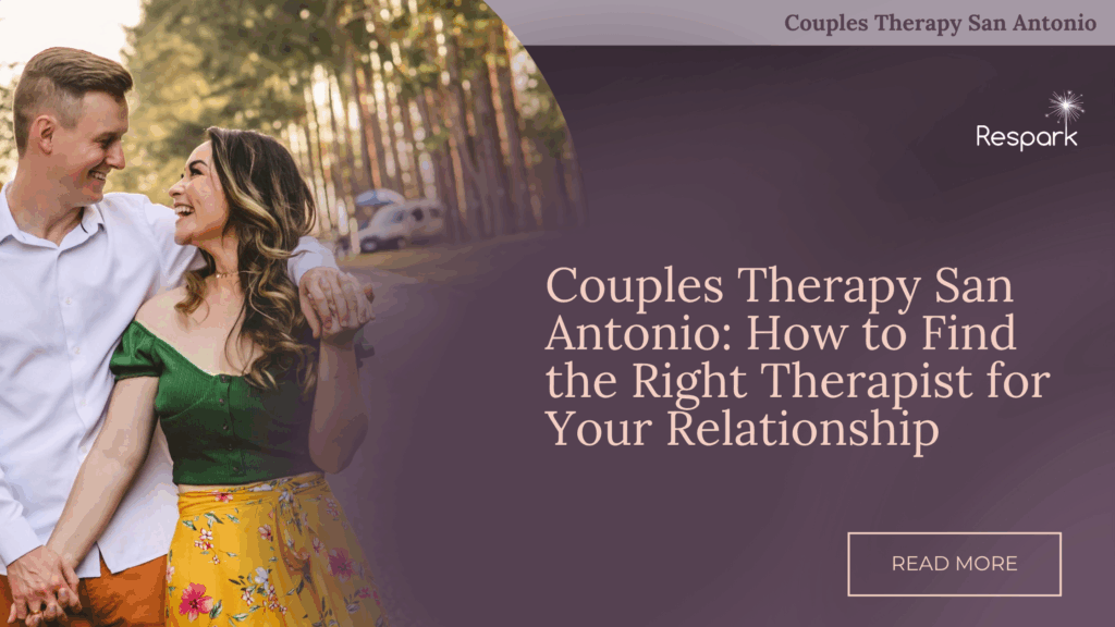 Couple walking in San Antonio after a successful couples therapy session with ReSpark Group