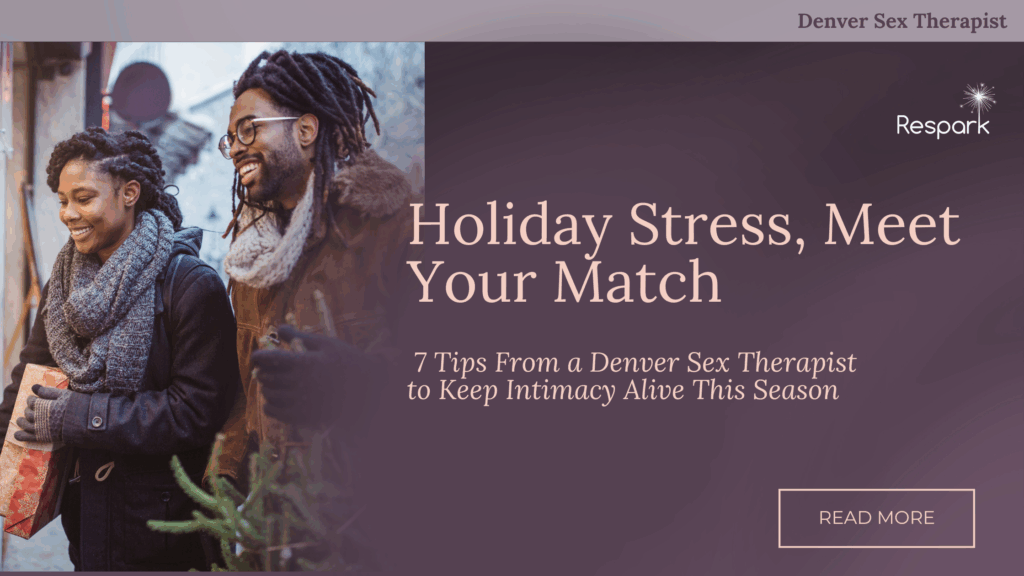 A stress free happy couple this holiday season after seeing their Denver sex therapist.